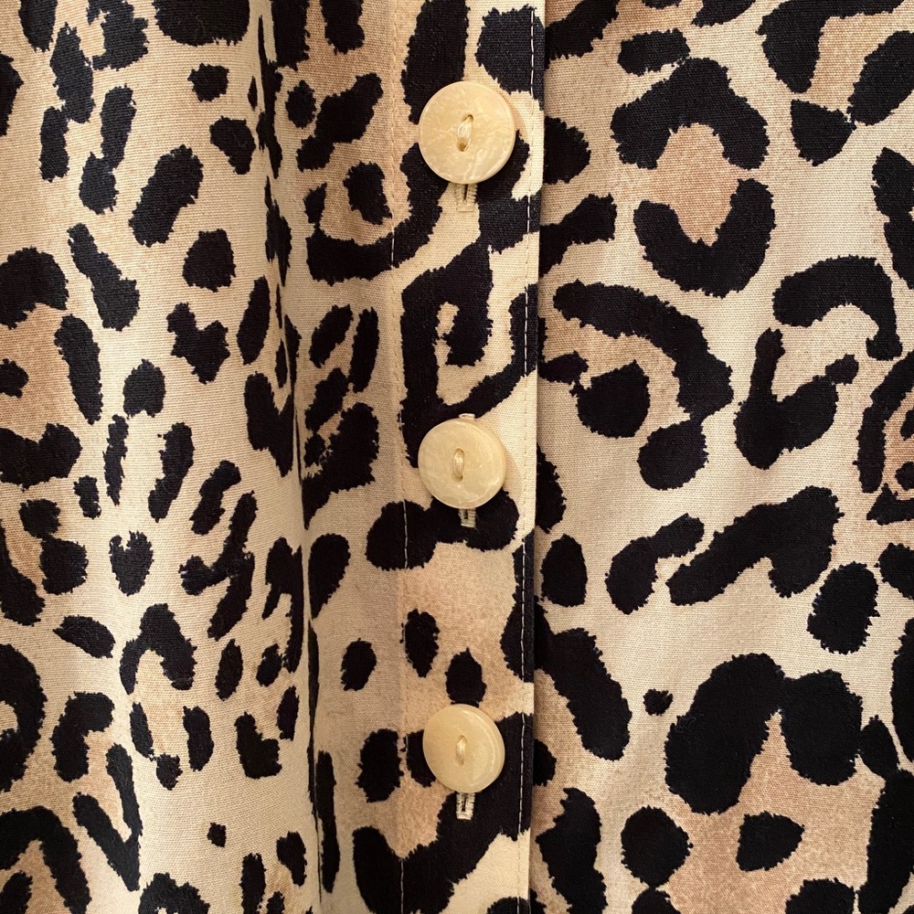 Chico's Animal Print Long Shirt/ Tunic - Picture 3 of 12